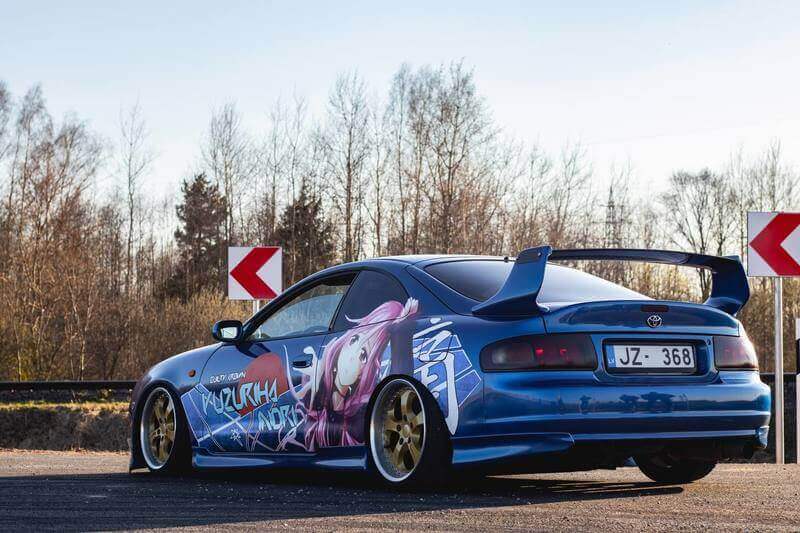 blue toyota