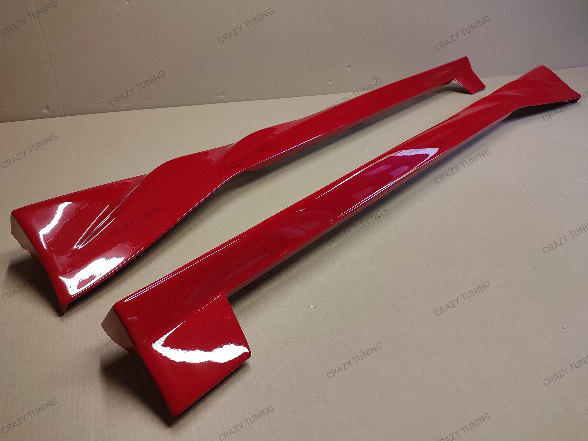 TRD style side skirts painted