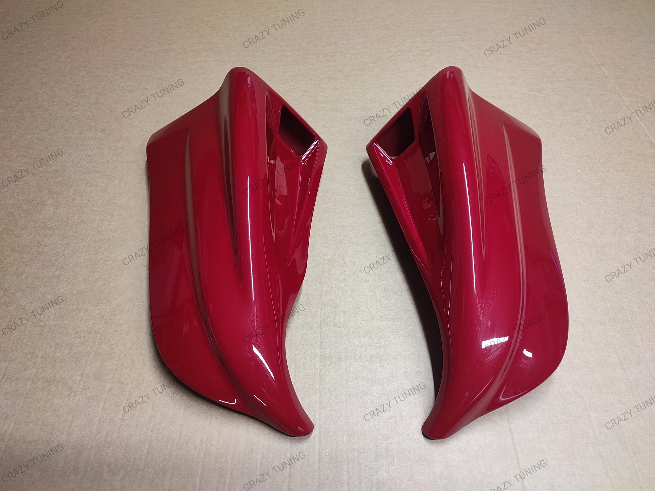 TRD style rear spats painted alternate view 2