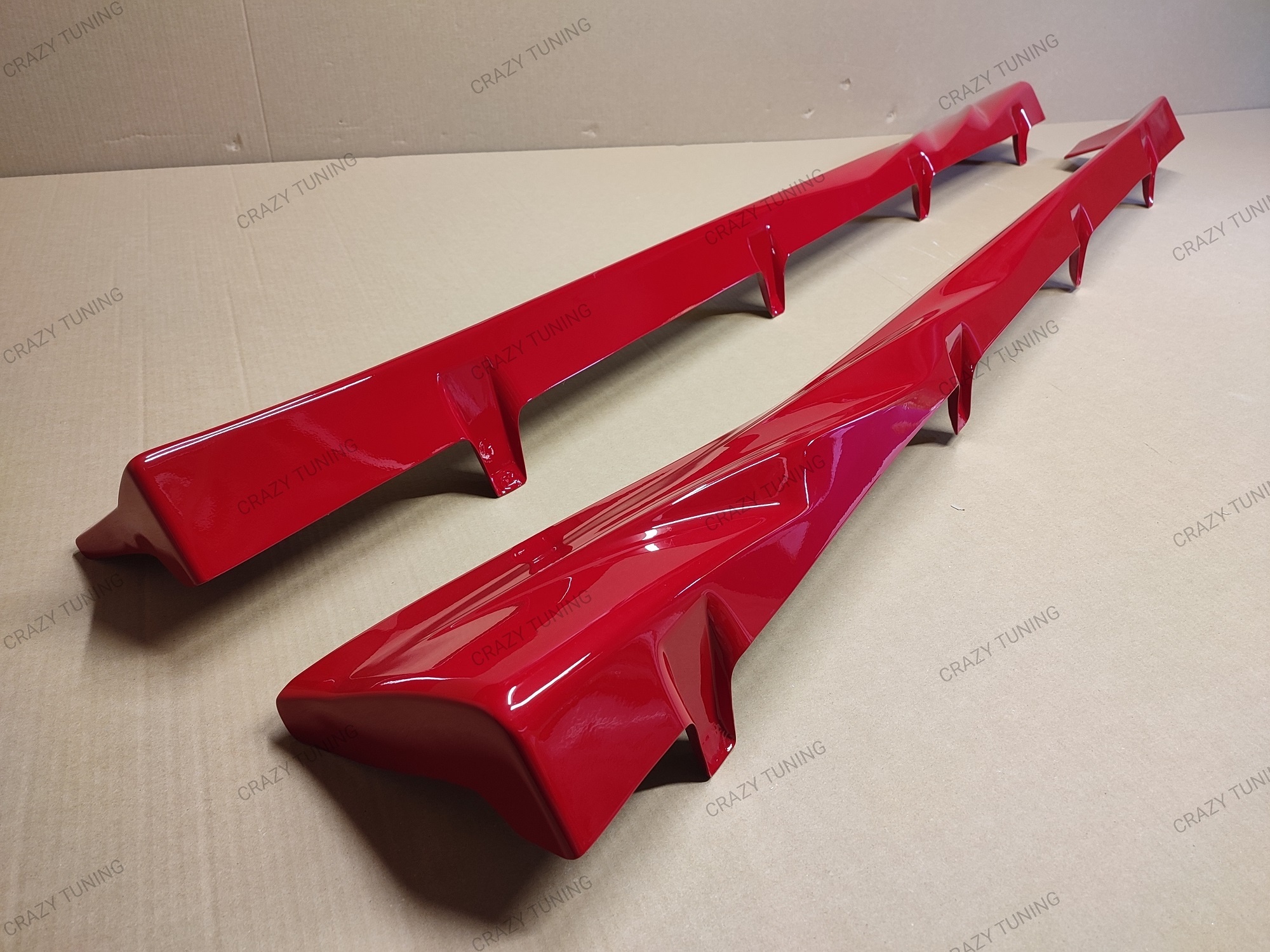 TRD style side skirts painted alternate view 2