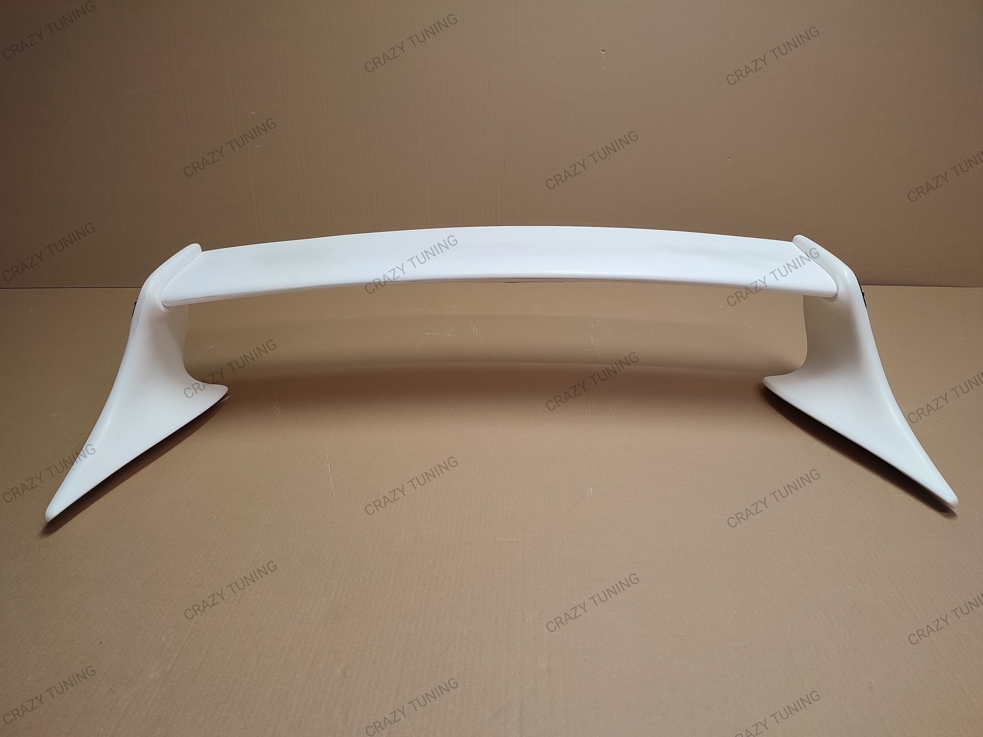 TRD style trunk spoiler with carbon caps alternate view 2